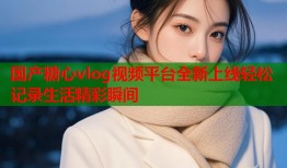 国产糖心vlog视频平台全新上线轻松记录生活精彩瞬间