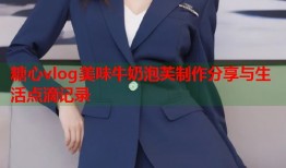 糖心vlog美味牛奶泡芙制作分享与生活点滴记录