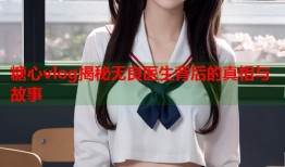 糖心vlog揭秘无良医生背后的真相与故事