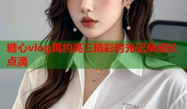 糖心vlog再约高三精彩时光记录成长点滴
