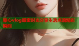 糖心vlog甜蜜时光分享生活点滴精彩瞬间