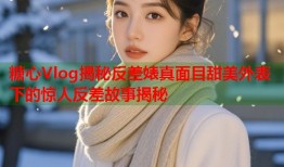 糖心Vlog揭秘反差婊真面目甜美外表下的惊人反差故事揭秘