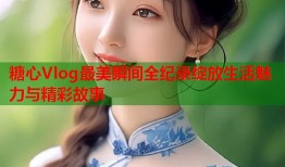 糖心Vlog最美瞬间全纪录绽放生活魅力与精彩故事