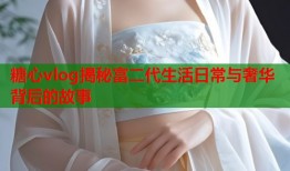 糖心vlog揭秘富二代生活日常与奢华背后的故事