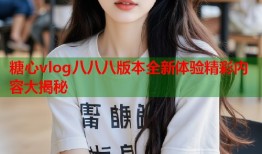 糖心vlog八八八版本全新体验精彩内容大揭秘