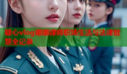 糖心vlog娜娜律师职场生活与法律智慧全记录