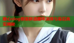 糖心vlog假装醉酒趣味演绎与幕后真实揭秘