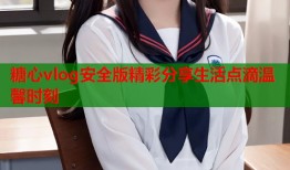 糖心vlog安全版精彩分享生活点滴温馨时刻