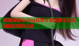树懒网糖心vlog日常分享温馨生活点滴精彩瞬间记录