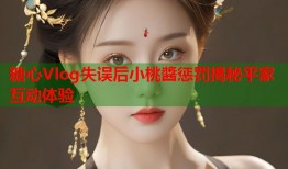 糖心Vlog失误后小桃醬惩罚揭秘平家互动体验