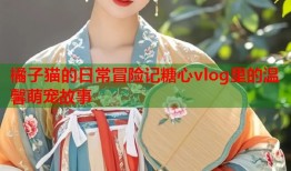 橘子猫的日常冒险记糖心vlog里的温馨萌宠故事