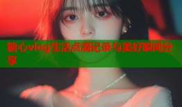 糖心vlog生活点滴记录与美好瞬间分享