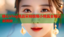 糖心Vlog挑战采精极限小桃酱全程记录揭秘