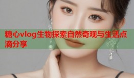 糖心vlog生物探索自然奇观与生活点滴分享