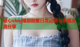 糖心vlog婚前甜蜜日常记录与幸福点滴分享
