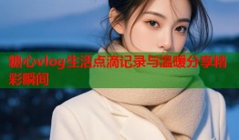 糖心vlog生活点滴记录与温暖分享精彩瞬间