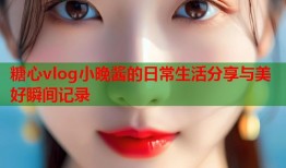 糖心vlog小晚酱的日常生活分享与美好瞬间记录