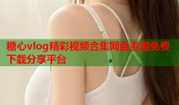 糖心vlog精彩视频合集网盘资源免费下载分享平台