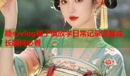 糖心vlog橘子猫放学日常记录温馨成长瞬间必看