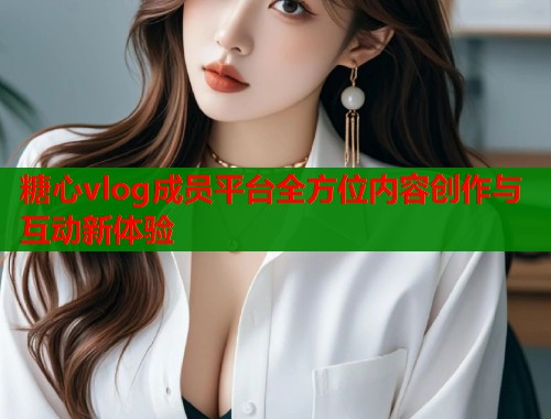 糖心vlog成员平台全方位内容创作与互动新体验