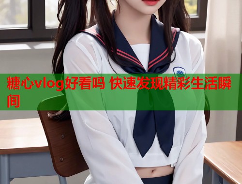 糖心vlog好看吗 快速发现精彩生活瞬间