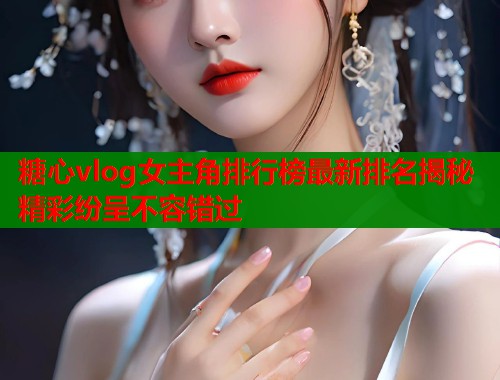 糖心vlog女主角排行榜最新排名揭秘精彩纷呈不容错过